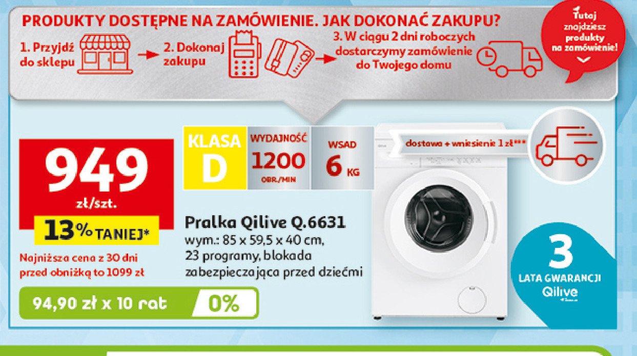 Pralka q.6631 Qilive promocja