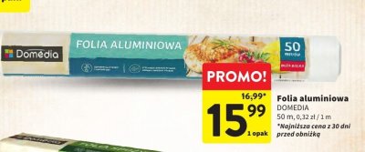 Folia aluminiowa DOMEDIA promocja w Intermarche