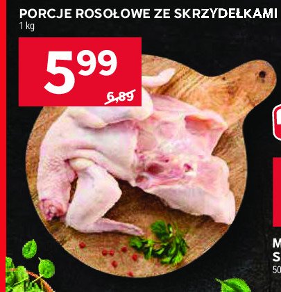 Porcje rosołowe ze skrzydełkami polska promocja