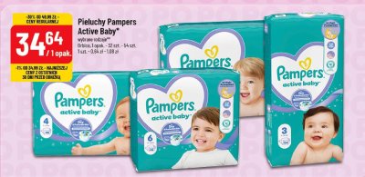 Pieluchy Pampers Active Baby promocja w POLOmarket