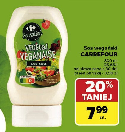 Sos wegański Carrefour sensation promocja