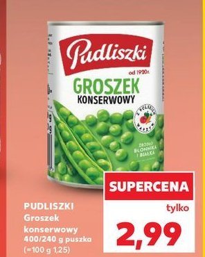 Groszek konserwowy Pudliszki promocja w Kaufland