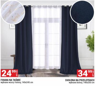 Zasłona na przelotach, 140x250 cm promocja w Merkury Market