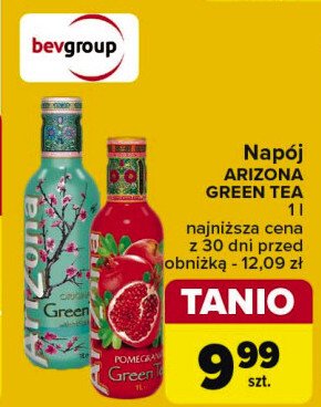 Napój zielona herbata z granatem Arizona promocja