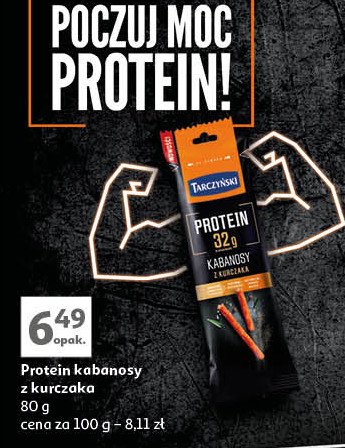 Kabanosy z kurczaka Tarczyński protein promocja