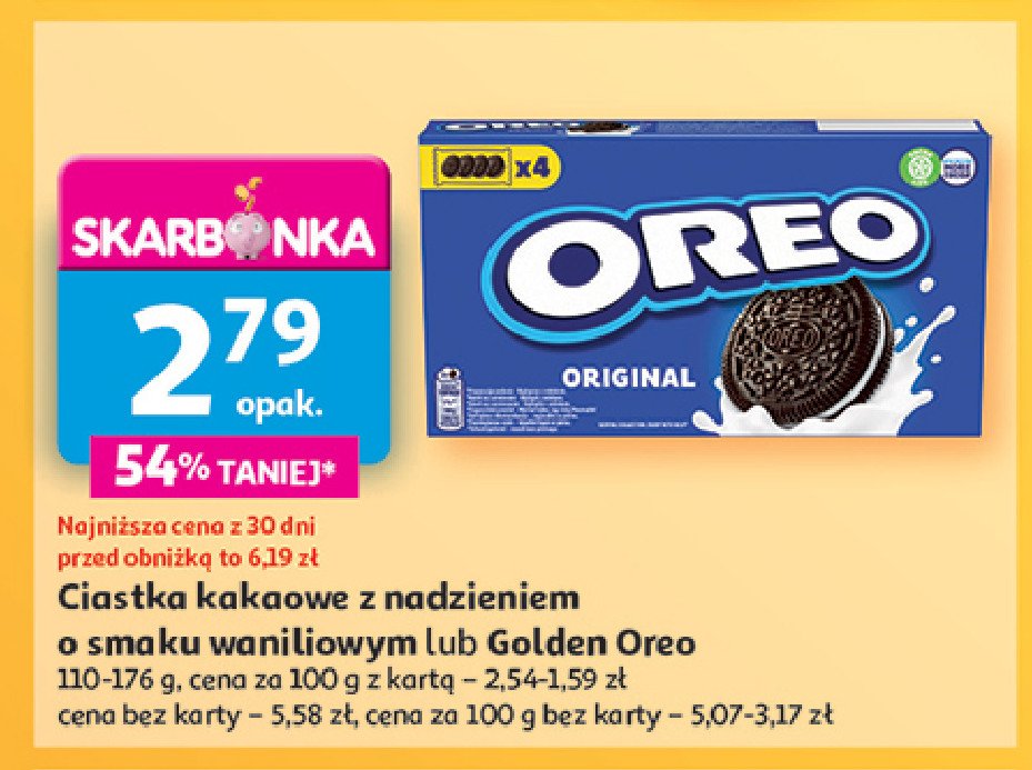 Ciastka golden Oreo promocja w Auchan