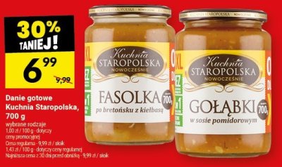Danie gotowe Kuchnia Staropolska - Fasolka, Gołąbki promocja w Twój Market