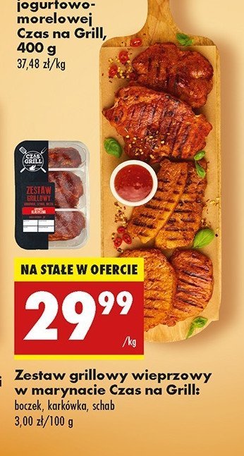 Zestaw grillowy: boczek kark贸wka schab Czas na grill promocja