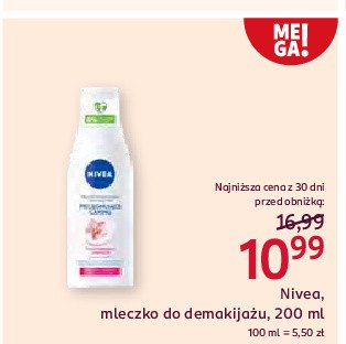 Mleczko oczyszczające cera sucha i wrażliwa Nivea face essentials promocja