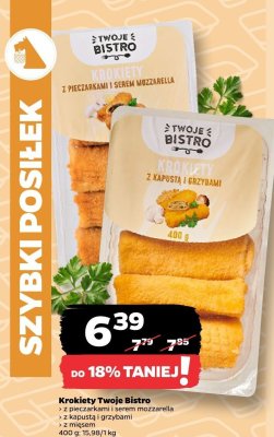 Krokiety z pieczarkami i serem mozzarella promocja w Netto