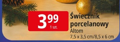Świecznik porcelanowy Altom promocja w Leclerc