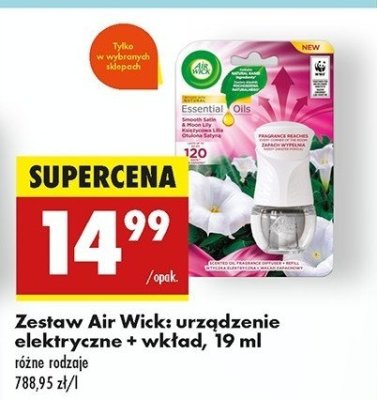 Urządzenie + wkład księżycowa lilia otulona satyną Air wick promocja