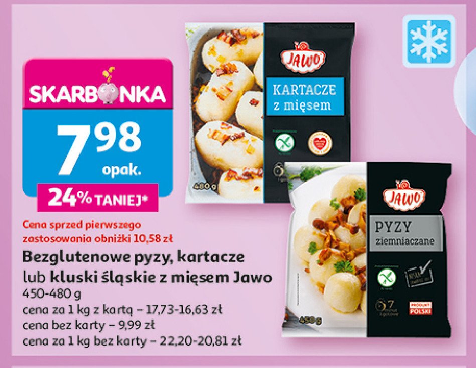 Kartacze z mięsem Jawo promocja w Auchan
