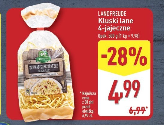 Kluski 4 jajeczne Landfreude promocja