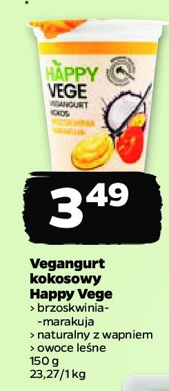 Vegangurt kokosowy brzoskwinia-marakuja promocja