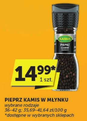 Pieprz Kamis w młynku wybrane rodzaje 36-42 g promocja w Groszek