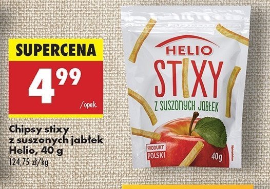Stixy suszone jabłko Helio promocja