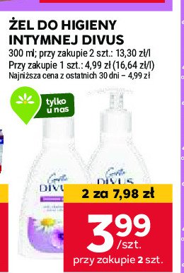 Żel do higieny intymnej DIVUS promocja w Stokrotka