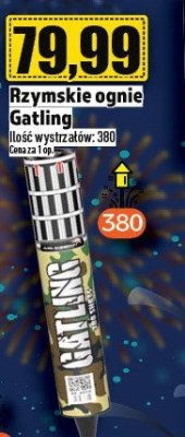 Rzymskie ognie Gatling promocja w TOPAZ