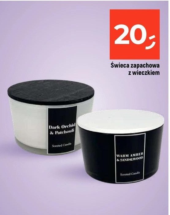 Świeca zapachowa z wieczkiem dark orchid & patchouli promocja