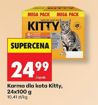 Karma dla kota Kitty, 24x100 g promocja w Biedronka