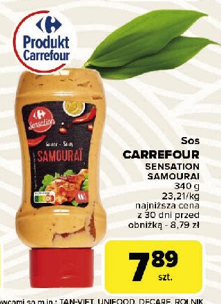 Sos samourai Carrefour sensation promocja w Carrefour Market