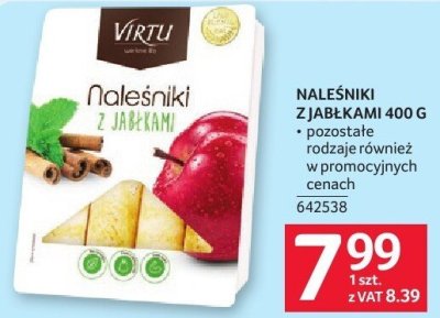 Naleśniki z jabłkami NALEŚNIKI Z JABŁKAMI 400 g 642538 Virtu promocja w Selgros