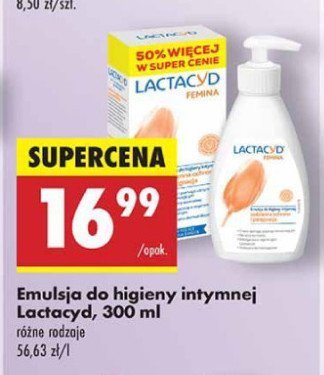 Emulsja do higieny intymnej Lactacyd femina promocja