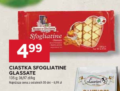 Ciastka sfogliatine Romeo e giulietta promocja