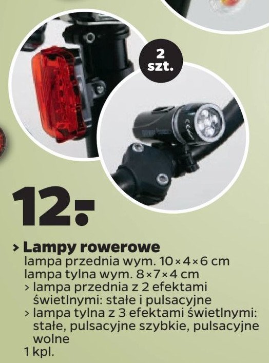 Lampka rowerowa promocja