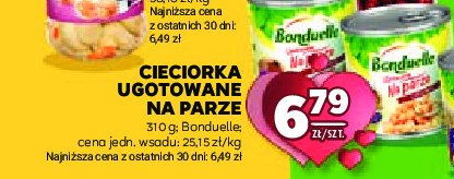 Cieciorka gotowana na parze Bonduelle promocja