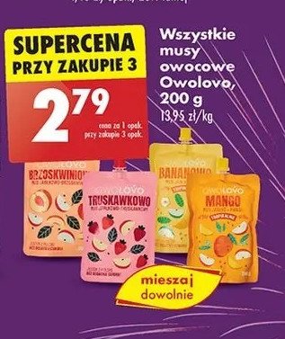 Mus bananowo Owolovo promocja