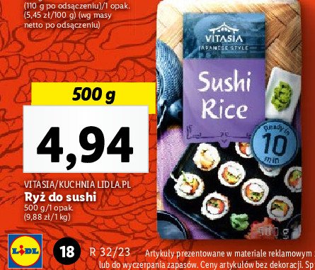 Ryż do sushi Vitasia promocja
