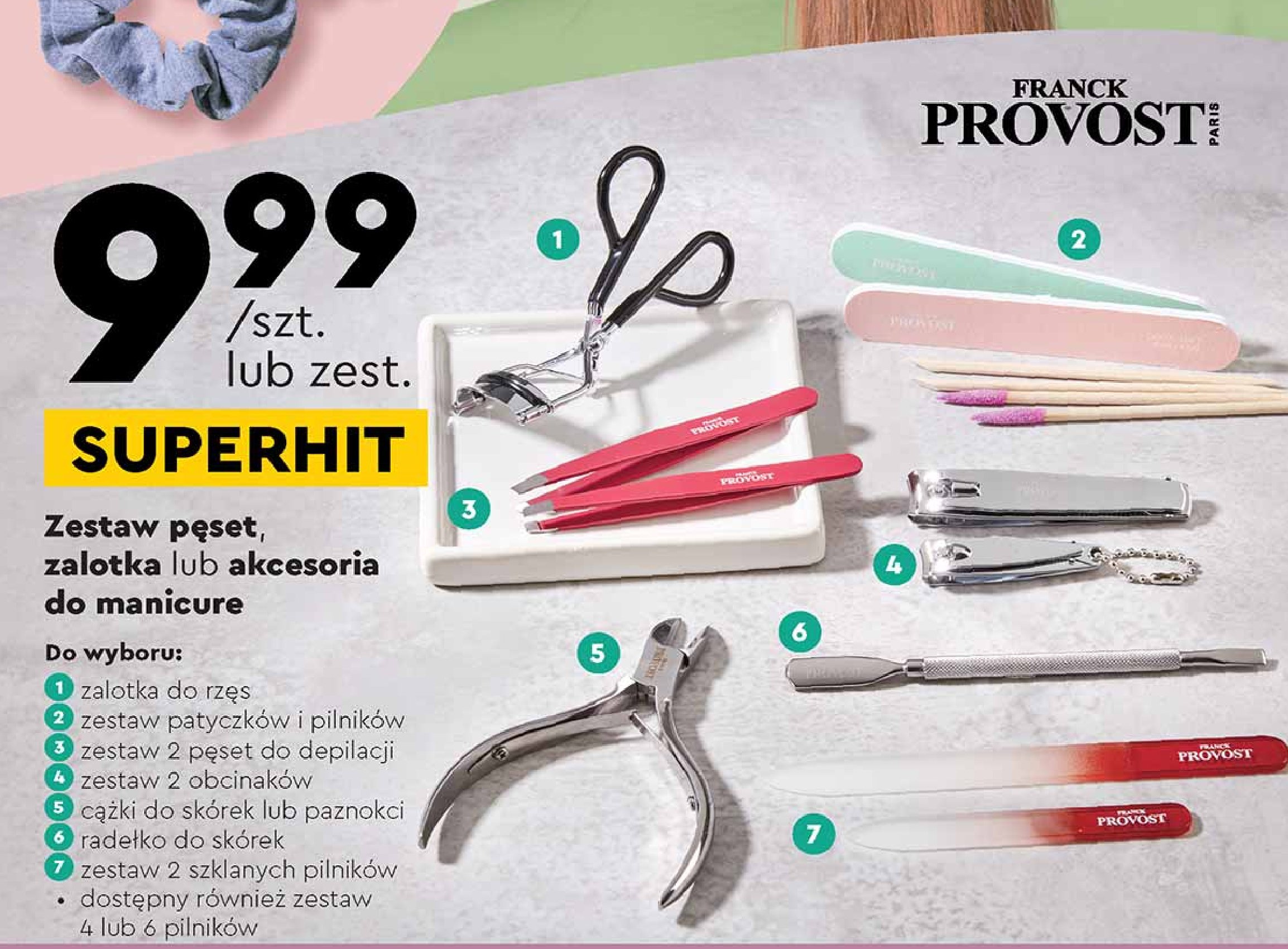 Zestaw patyczk贸w i pilnik贸w Franck provost Franck provost accesories promocja