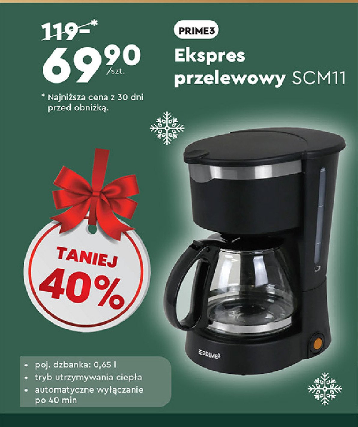 Ekspres przelewowy scm11 Prime3 promocja