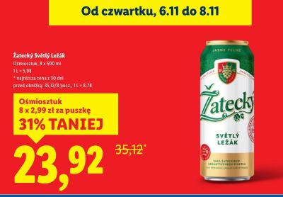 Piwo promocja w Lidl