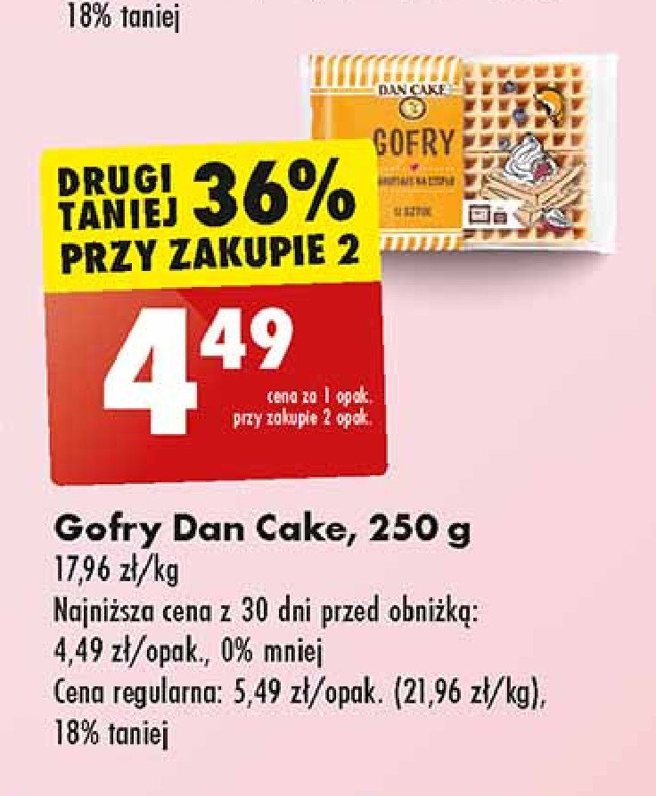 Gofry Dan cake promocja