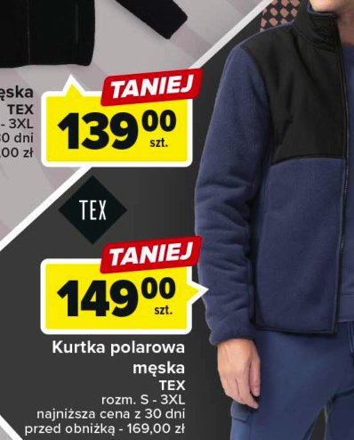 Kurtka polarowa m臋ska s-3xl Tex promocja