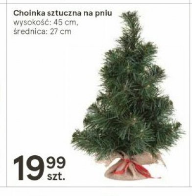Choinka sztuczna na pniu 45 cm promocja