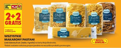 Makaron Pastani różne rodzaje promocja w Biedronka
