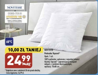 Poduszka top cool 70 x 80 cm Novitesse promocja