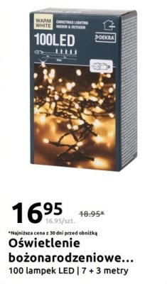 Oświetlenie bożonarodzeniowe 100 lampek LED promocja w Action