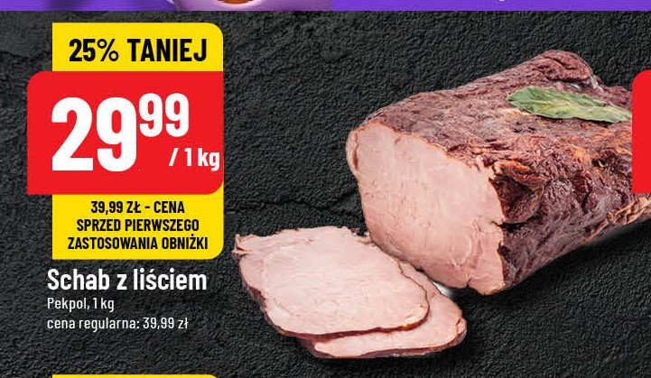 Schab z liściem Pekpol promocja