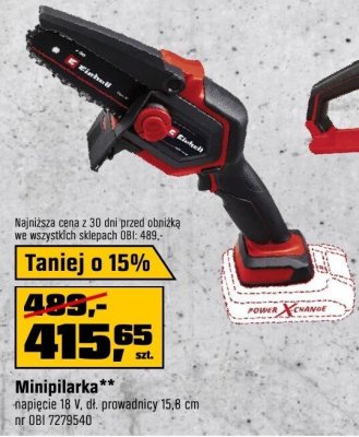 Minipilarka Einhell promocja w OBI