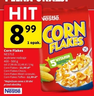 Płatki Corn Flakes NESTLÉ promocja w Intermarche