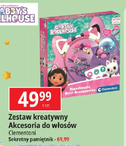 Zestaw akcesoria do włosów koci domek gabi Clementoni promocja w Leclerc