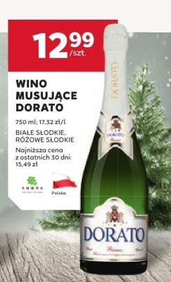 Wino musujące Dorato białe słodkie, różowe słodkie promocja w Stokrotka