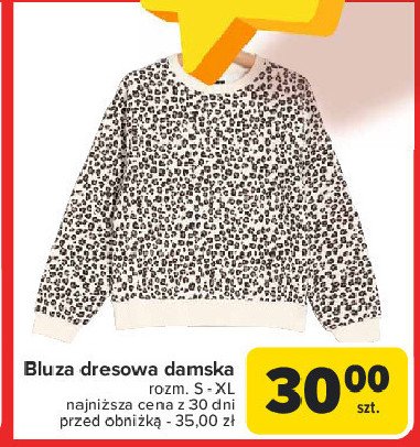 Bluza dresowa damska promocja w Carrefour Market