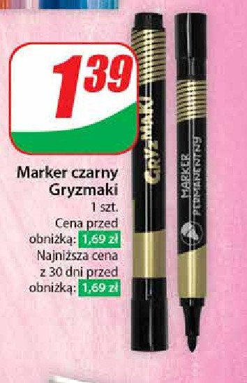 Marker czarny Gryzmaki promocja w Dino