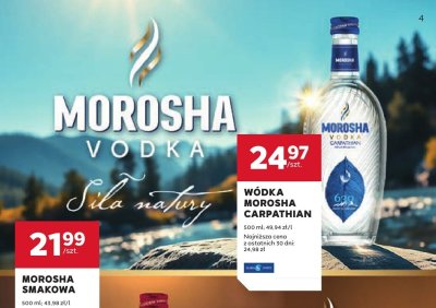 Wódka Morosha Carpathian promocja w Stokrotka